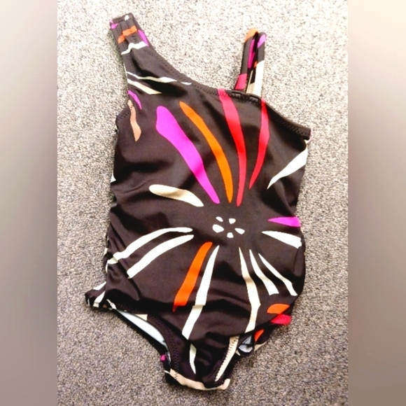 BabyGap Asymmetric neckline one shoulder tank strap One-Piece Swimsuit Size 2 - Picture 1 of 4